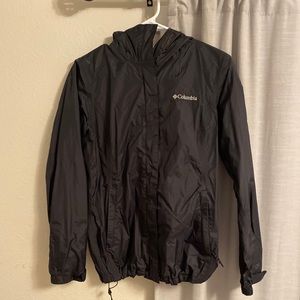 Black Columbia rain coat